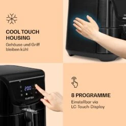 AeroVital Deluxe Heißluftfritteuse 1700W 5,4 Liter Edelstahl 12 AeroVital Deluxe Heißluftfritteuse 1700W 5,4 Liter Edelstahl -Heimladen 10036476 de 0004 logo