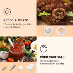 Mighty Mince Elektrischer Fleischwolf 500 - 1361 Watt 3 Lochscheiben -Heimladen 10036478 de 0004 logo