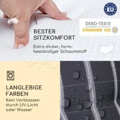 Sylt Polsterauflage Sesselauflage Kopfkissen Polyester 50x120x9cm -Heimladen 10036541 de 0004 usp