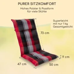 Sylt Polsterauflage Sesselauflage Kopfkissen Polyester 50x120x9cm -Heimladen 10037321 de 0005 usp
