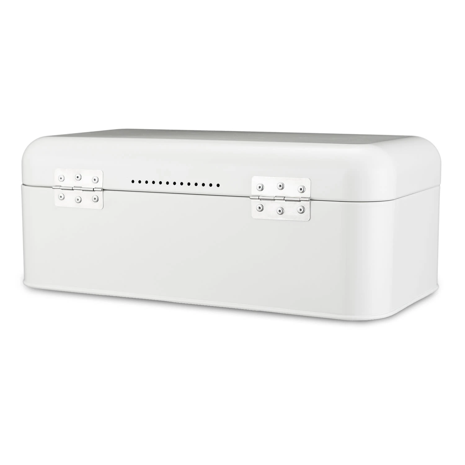 Delaware Brotkasten Metall 42x16x24,5 Cm Klappdeckel Lüftungslöcher 7 Delaware Brotkasten Metall 42x16x24,5 Cm Klappdeckel Lüftungslöcher – Bild 5