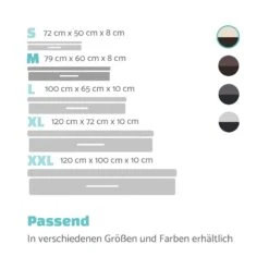 Balu Hundebett Hundekissen | Waschbar | Orthopädisch | Rutschfest | Atmungsaktiver Memory-Schaum | Größe M (79 X 8 X 60 Cm) -Heimladen 10037560 de 0007 logo