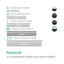 Balu Hundebett Hundekissen | Waschbar | Orthopädisch | Rutschfest | Atmungsaktiver Memory-Schaum | Größe XL (120 X 10 X 72 Cm) -Heimladen 10037567 de 0007 logo