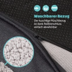 Balu Hundebett Hundekissen | Waschbar | Orthopädisch | Rutschfest | Atmungsaktiver Memory-Schaum | Größe XXL (120 X 10 X 100 Cm) -Heimladen 10037568 de 0005 logo