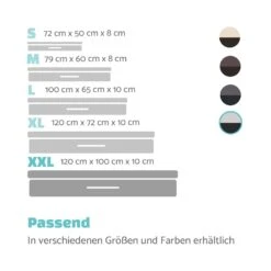 Balu Hundebett Hundekissen | Waschbar | Orthopädisch | Rutschfest | Atmungsaktiver Memory-Schaum | Größe XXL (120 X 10 X 100 Cm) -Heimladen 10037568 de 0007 logo