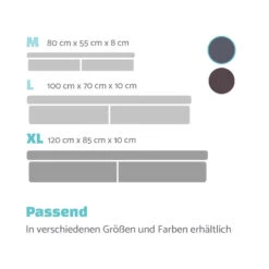 Hundebett Hundematte | Waschbar | Orthopädisch | Rutschfest | Atmungsaktiv | Klappbar Memory-Schaum | Größe XL (120 X 10 X 85 Cm) -Heimladen 10037571 de 0007 logo