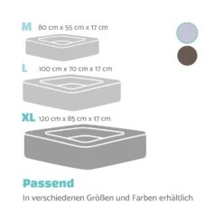 Bruno Hundebett Hundekorb | Waschbar | Orthopädisch | Rutschfest | Atmungsaktiv | Memory-Schaum | Größe XL (120 X 17 X 85 Cm) -Heimladen 10037585 de 0007 logo