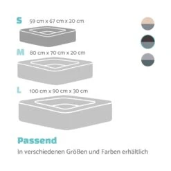 Emma Hundebett Hundekorb | Waschbar | Rutschfest | Atmungsaktiv | Wendematratze | Kissen | Größe S (67 X 20 X 59 Cm) 15 Emma Hundebett Hundekorb | Waschbar | Rutschfest | Atmungsaktiv | Wendematratze | Kissen | Größe S (67 X 20 X 59 Cm) -Heimladen 10037607 de 0007 logo