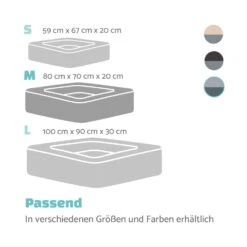 Emma Hundebett Hundekorb | Waschbar | Rutschfest | Atmungsaktiv | Wendematratze | Kissen | Größe M (80 X 20 X 70 Cm) 15 Emma Hundebett Hundekorb | Waschbar | Rutschfest | Atmungsaktiv | Wendematratze | Kissen | Größe M (80 X 20 X 70 Cm) -Heimladen 10037611 de 0007 logo