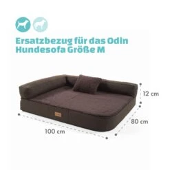 Odin Hundesofa Ersatzbezug | Waschbar | Rutschfest | Atmungsaktiv | Größe M (100 X 12 X 80 Cm) -Heimladen 10037617 de 0004 logo