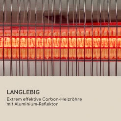 Dark Wave Stand Infrarot-Heizstrahler 2000W Goldbeschichtete Carbonröhre IP65 Standfuß -Heimladen 10037729 de 0007 logo