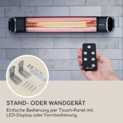 Dark Wave Stand Infrarot-Heizstrahler 2000W Goldbeschichtete Carbonröhre IP65 Standfuß -Heimladen 10037729 de 0008 logo