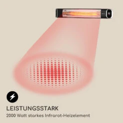 Dark Wave Infrarot-Heizstrahler 2000W Goldbeschichtete Carbonröhre IP65 Aluminium -Heimladen 10037730 de 0004 logo