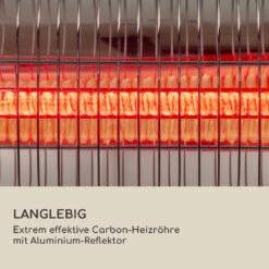 Dark Wave Infrarot-Heizstrahler 2000W Goldbeschichtete Carbonröhre IP65 Aluminium -Heimladen 10037730 de 0007 logo