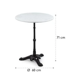 Patras Bistro-Tisch Marmortischplatte Ø60cm Gusseiserner Standfuß 17 Patras Bistro-Tisch Marmortischplatte Ø60cm Gusseiserner Standfuß -Heimladen 10037740 yy 0008 logo