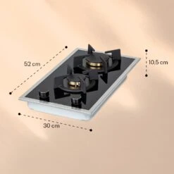 Goldflame Domino Prime Gaskochfeld 2-flammig Messing-Brenner Glaskeramik 15 Goldflame Domino Prime Gaskochfeld 2-flammig Messing-Brenner Glaskeramik -Heimladen 10037806 yy 0007 logo