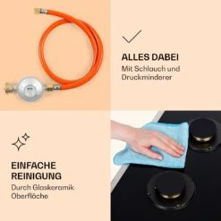 Goldflame Domino 4 Prime Gaskochfeld 4-flammig Messing-Brenner Glaskeramik -Heimladen 10037807 de 0006 logo