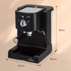 Passionata 20 Espressomaschine 20 Bar 6 Tassen 1,25 Liter Milchschaum -Heimladen 10037855 yy 0007 dimensions