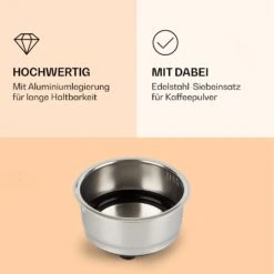 Passionata Espressomaker Siebträger Aluminiumlegierung Zubehör 8 Passionata Espressomaker Siebträger Aluminiumlegierung Zubehör -Heimladen 10037856 de 0003 logo