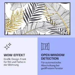 Wonderwall Air Art Smart Infrarotheizung Blatt 120x60cm 700W -Heimladen 10037917 de 0006 logo