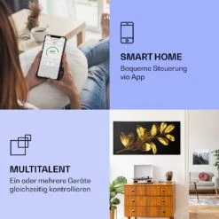 Wonderwall Air Art Smart Infrarotheizung Goldenes Blatt 120x60cm 700W -Heimladen 10037919 de 0002 logo