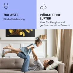 Wonderwall Air Art Smart Infrarotheizung Goldenes Blatt 120x60cm 700W -Heimladen 10037919 de 0005 logo