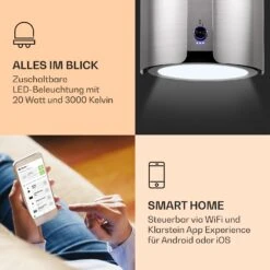 Skyfall Smart Inselabzugshaube Ø45cm Umluft 402m³/h LED 12 Skyfall Smart Inselabzugshaube Ø45cm Umluft 402m³/h LED -Heimladen 10037973 de 0003 logo