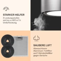 Skyfall Smart Inselabzugshaube Ø45cm Umluft 402m³/h LED 14 Skyfall Smart Inselabzugshaube Ø45cm Umluft 402m³/h LED -Heimladen 10037973 de 0005 logo