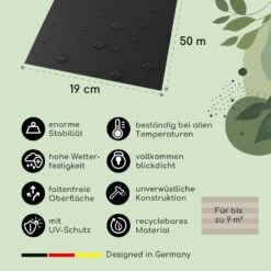 Sichtschutzstreifen Gartenzaun PVC 450 G/m² 50x19cm Clips -Heimladen 10037983 de 0003 usp