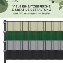 Sichtschutzstreifen Zaunblenden PVC-Hartplastik 2,53 X 0,19 M -Heimladen 10037994 de 0006 usp