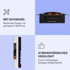 Klarstein Lamington Elektrokamin 2000 W LED-Flammen Heizlüfter Timer Ambientelicht 10 Klarstein Lamington Elektrokamin 2000 W LED-Flammen Heizlüfter Timer Ambientelicht -Heimladen 10038006 de 0003 logo