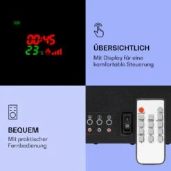 Klarstein Lamington Elektrokamin 2000 W LED-Flammen Heizlüfter Timer Ambientelicht 12 Klarstein Lamington Elektrokamin 2000 W LED-Flammen Heizlüfter Timer Ambientelicht -Heimladen 10038006 de 0005 logo