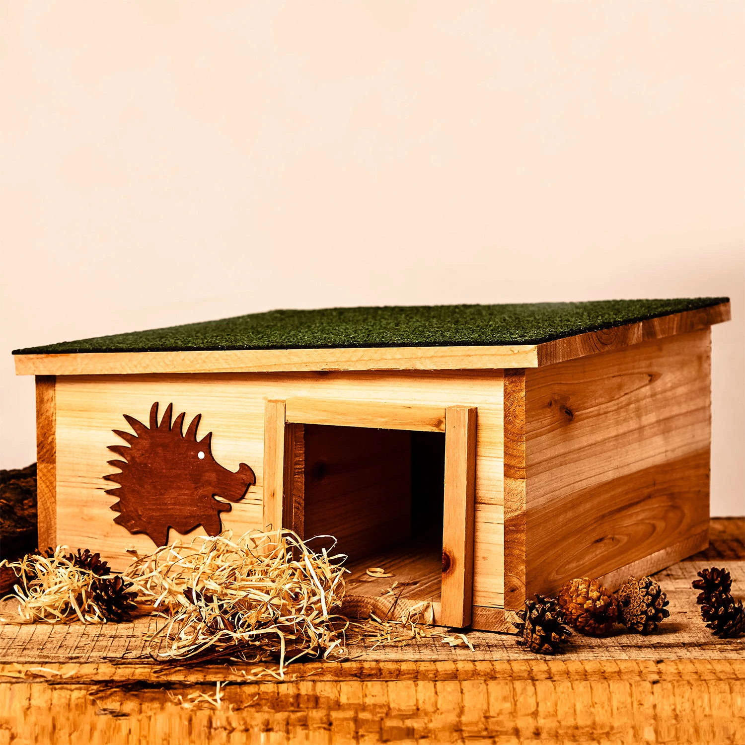Igelhaus Futterhaus Überwinterung 2 Kammern Tannenholz Unbehandelt 8 Igelhaus Futterhaus Überwinterung 2 Kammern Tannenholz Unbehandelt – Bild 6