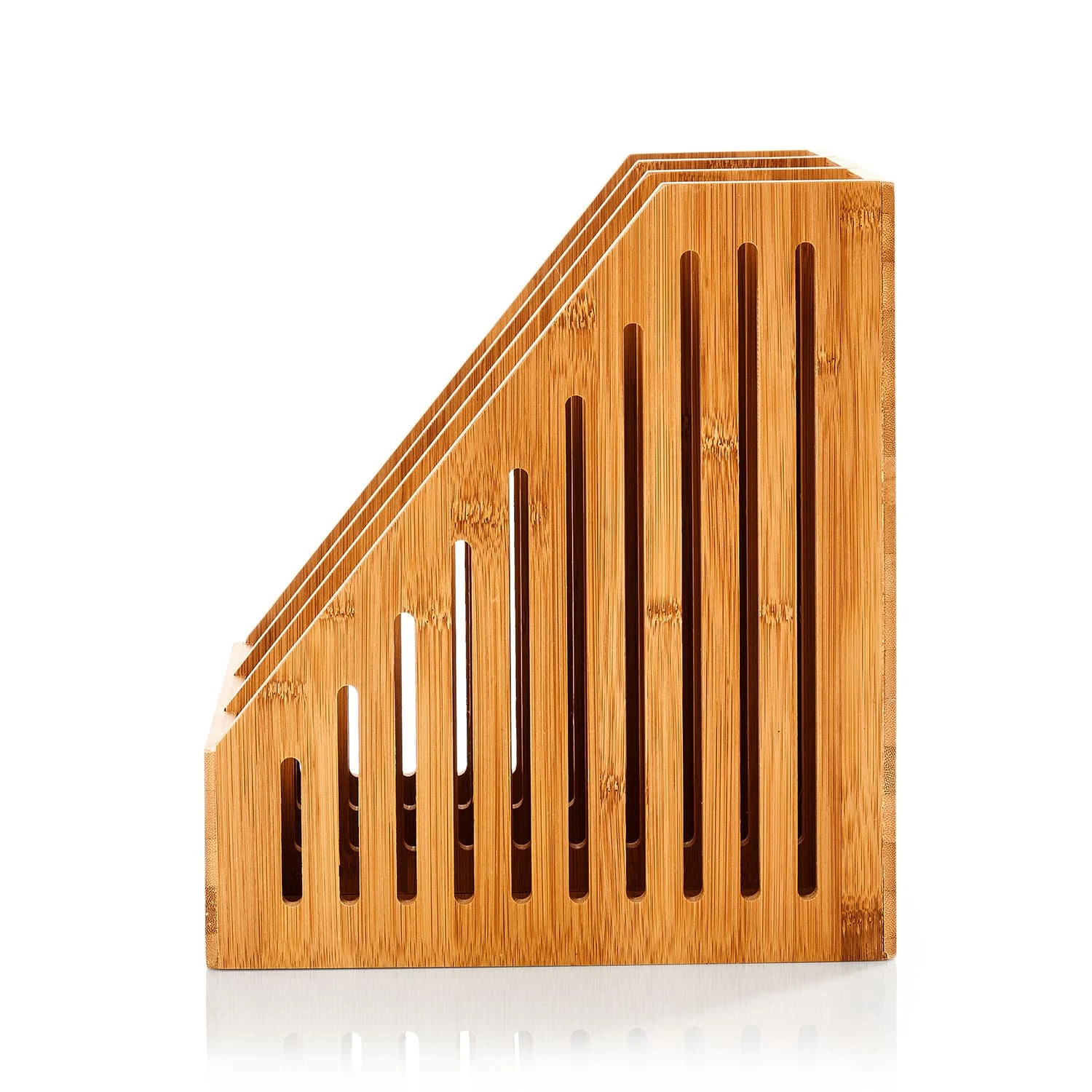 Stehsammler 3 Fächer Maße: 26,5x28x30 Cm Für DINA4-Formate Bambus 7 Stehsammler 3 Fächer Maße: 26,5x28x30 Cm Für DINA4-Formate Bambus – Bild 5