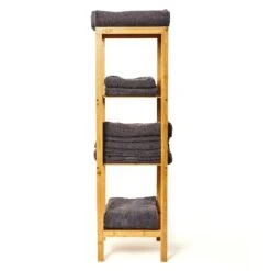 Regal Mehrzweckregal 4 Etagen 34x110x33cm (BxHxT) Kombinierbar Bambus -Heimladen 10038049 yy 0004 logo