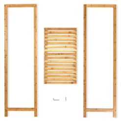 Regal Mehrzweckregal 5 Etagen 60x117,5x35cm (BxHxT) Bambus -Heimladen 10038074 yy 0004 logo