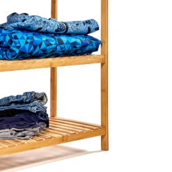 Regal Mehrzweckregal 5 Etagen 60x117,5x35cm (BxHxT) Bambus -Heimladen 10038074 yy 0005 logo