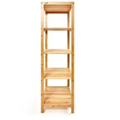 Regal Mehrzweckregal 5 Etagen 60x117,5x35cm (BxHxT) Bambus -Heimladen 10038074 yy 0006 logo
