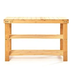 Schuhregal Mehrzweckregal Sitzbank 2 Etagen Für 8 Paar Schuhe Bambus -Heimladen 10038141 yy 0004 logo