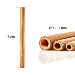 Bambusröhrchen 70 Stück Je 15 Cm Länge Holzfarben 15 Bambusröhrchen 70 Stück Je 15 Cm Länge Holzfarben -Heimladen 10038148 yy 0007 logo