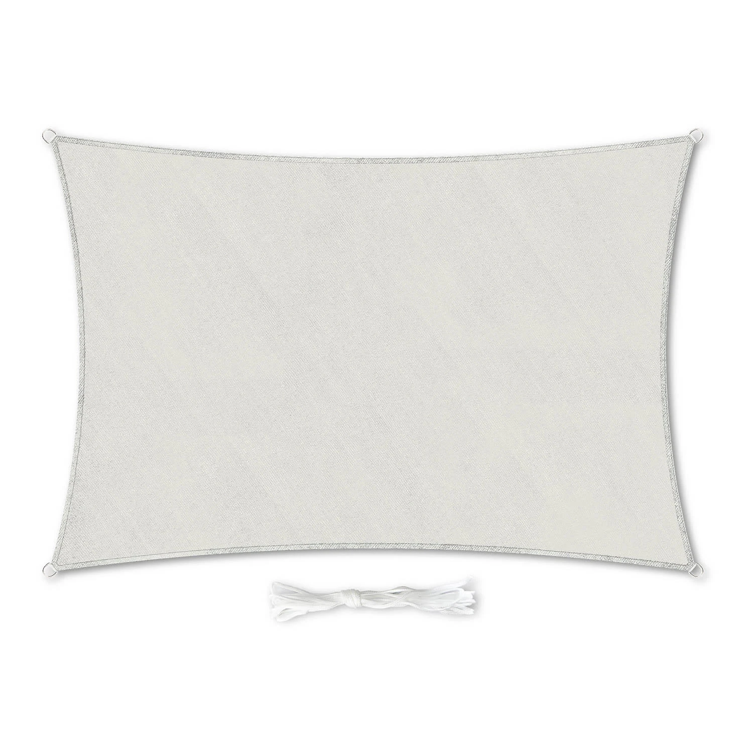 Rechteckiges Sonnensegel 2x3 M Mit Befestigungsringen Polyester Luftdurchlässig 3 Rechteckiges Sonnensegel 2x3 M Mit Befestigungsringen Polyester Luftdurchlässig