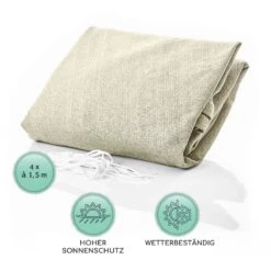 Quadratisches Sonnensegel 5x5 M Polyester Luftdurchlässig -Heimladen 10038185 de 0005 logo