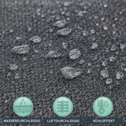 Rechteckiges Sonnensegel 2 X 3 M Polyester Luftdurchlässig -Heimladen 10038192 de 0003 logo