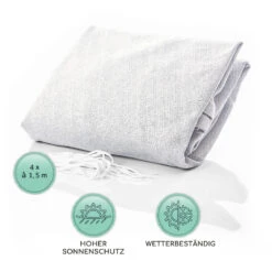 Dreieckiges Sonnensegel 3x3x3 M Polyester Luftdurchlässig 12 Dreieckiges Sonnensegel 3x3x3 M Polyester Luftdurchlässig -Heimladen 10038200 de 0005 logo