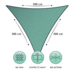 Dreieckiges Sonnensegel 3x3x3 M Polyester Luftdurchlässig 13 Dreieckiges Sonnensegel 3x3x3 M Polyester Luftdurchlässig -Heimladen 10038200 de 0006 logo