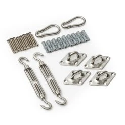 Befestigungskit Für Sonnensegel Rostfreier Edelstahl 24-teilig