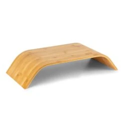 Design-Monitorhalter 52,5x10x24 Cm Belastbar Mit 12 Kg Bis 12" Bambus