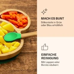 Kindergeschirr Bambusteller & Löffel 250 Ml Inkl. Saugnapf 18 X 18 Cm -Heimladen 10038291 de 0005 logo