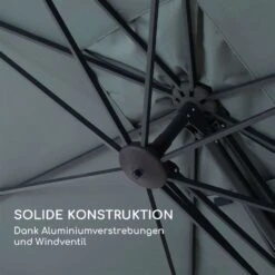 Saint-Tropez Ampelschirm 3-Achsen-Rotation 360° Drehbar 3 X 3,55 M UV-Schutz 50+ -Heimladen 10038316 de 0003 logo