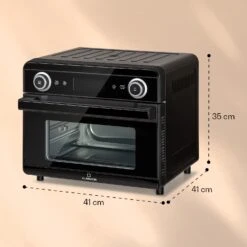 AeroVital Jumbo 3-in-1 Heißluftfritteuse Toaster Dörrautomat 1550 W 18 Liter -Heimladen 10038339 yy 0011 dimensions